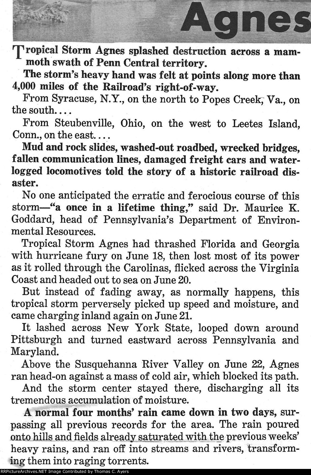 PC Post, "The Flood," Page 1 (Frame 1 of 4), 1972